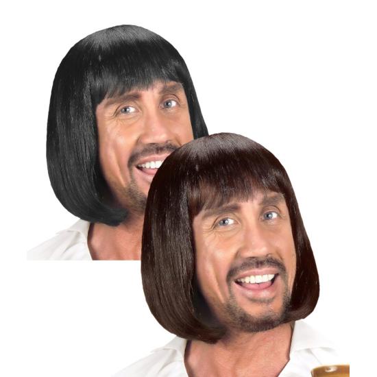 Peluca Medieval Hombre castaña o negra