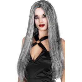 Peluca Melena Gris Larga: cambia de look en segundos