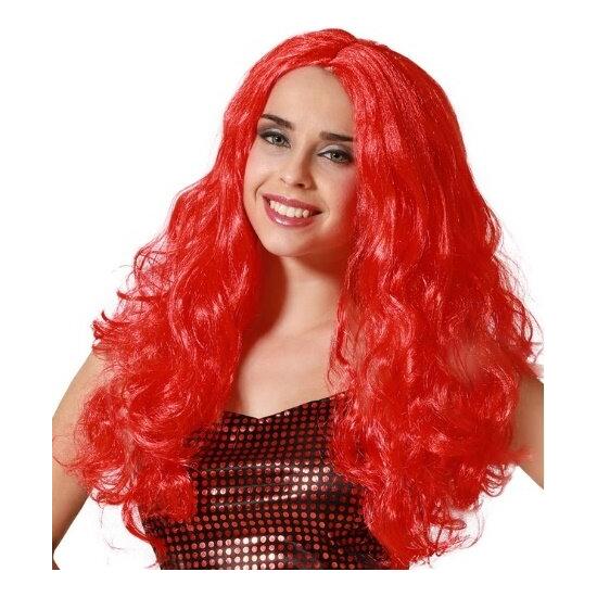Peluca Ondulada Personajes Roja