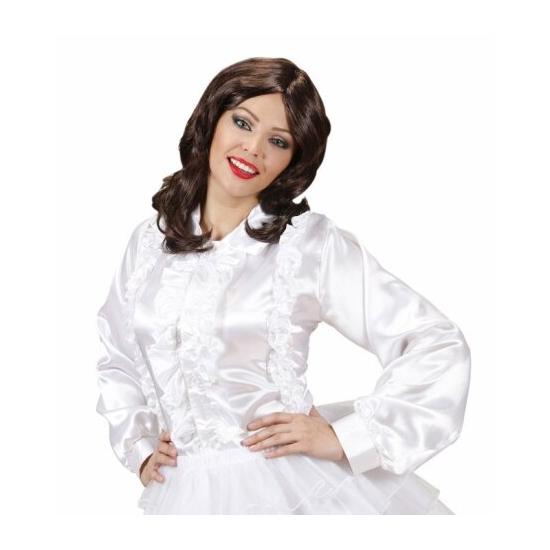 Peluca Cantante años 70 Abba Castaña