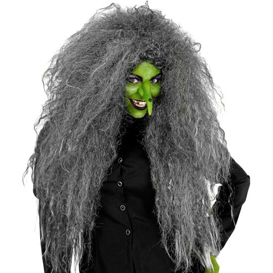 Peluca Peinado Gigante Gris: transforma tu look para Halloween o Carnaval