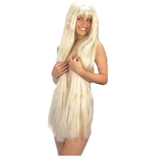 Peluca Extralarga Rubia 100 cms