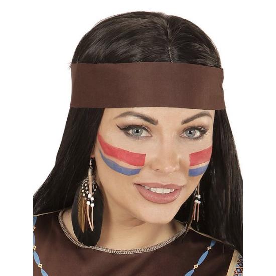 Pendientes Indios de Plumas y  perlitas