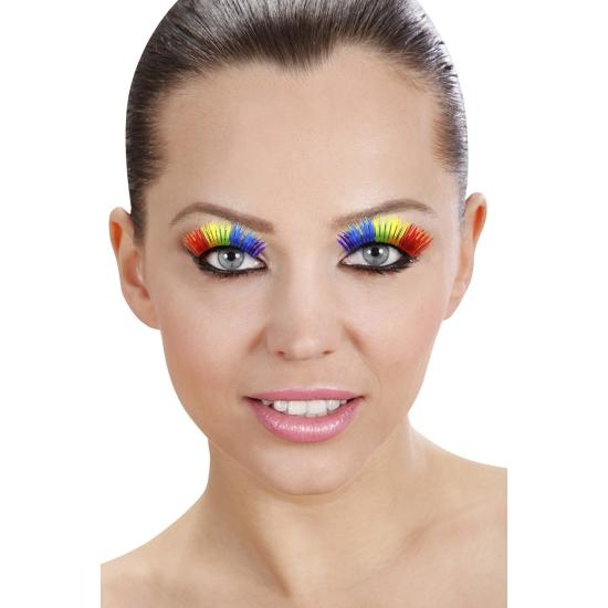 Pestañas Multicolor color Arcoiris.