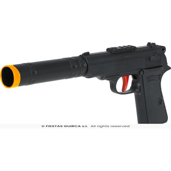 Pistola de Juguete con Silenciador (25 cm)