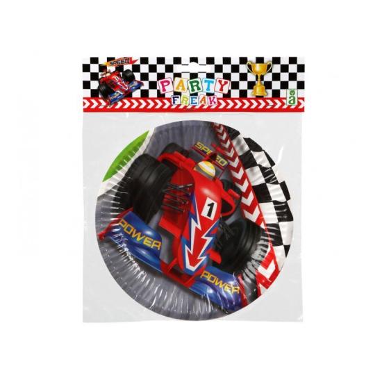 Platos coches F1 18 cm 6 uds