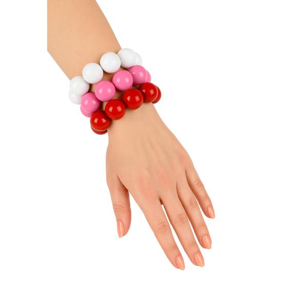 Pulsera años 50 Rosa Pink Ladies . .