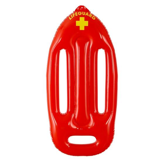 Salvavidas Hinchable Lujo 73 cm - Flotador Rojo Estilo Socorrista