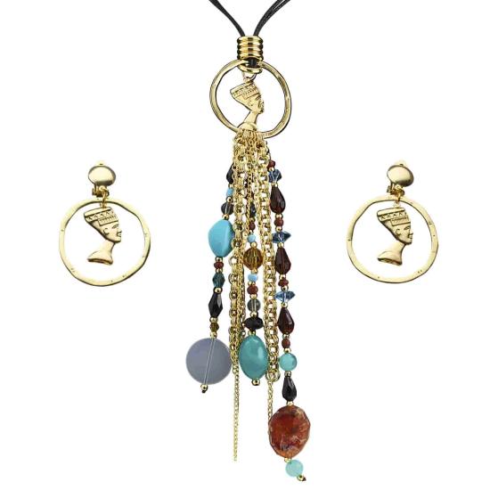 Set Collar y Pendientes de Egipcios