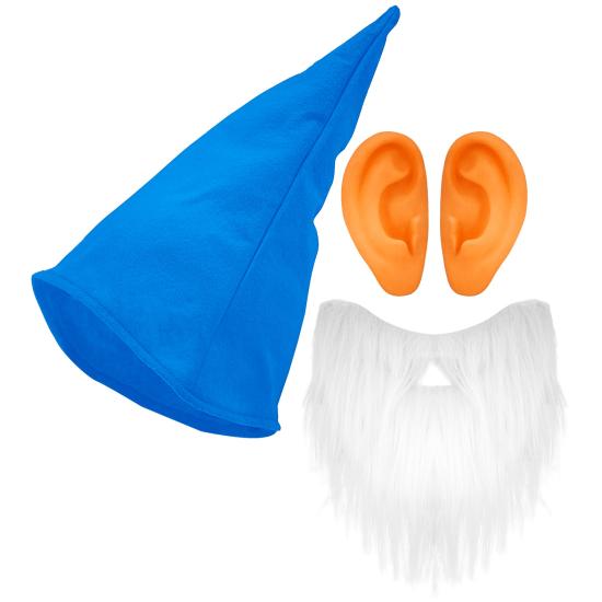 Set Gorro, Barba y Orejas para Enanos  Adulto