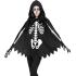 SKELETON – Poncho con Capucha y Estampado de Huesos