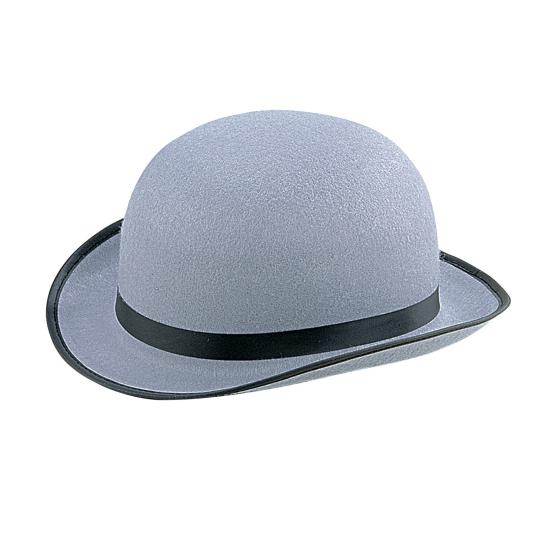 Sombrero Bombín Gris fieltro.