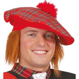 Gorra Escocesa con Pelo.