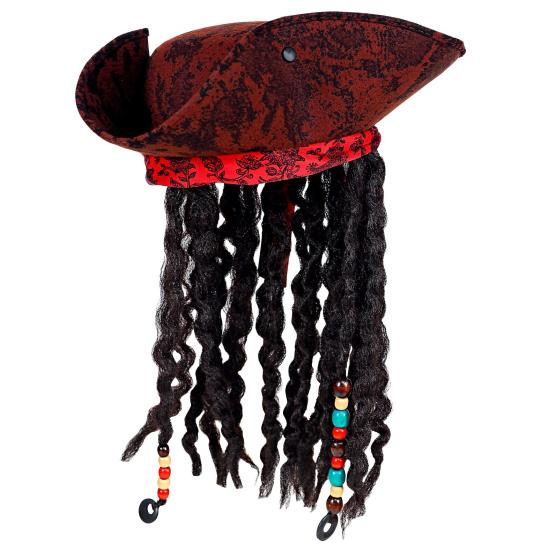 Sombrero Pirata con Rastas