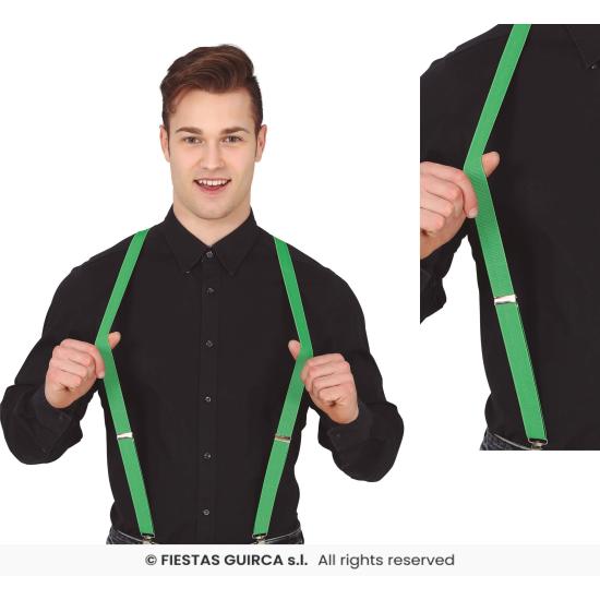Tirantes Verdes – Accesorio para Disfraz, Carnaval y Fiestas