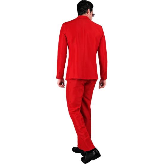 Traje de Color para Hombre, Chaqueta y pantalón, Showman, Disco Fever, Fiesta temática Casino