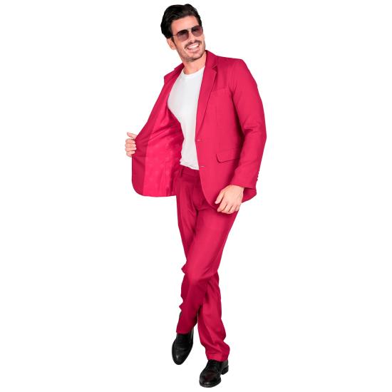 Traje de Color para Hombre, Chaqueta y pantalón, Showman, Disco Fever, Fiesta temática Casino