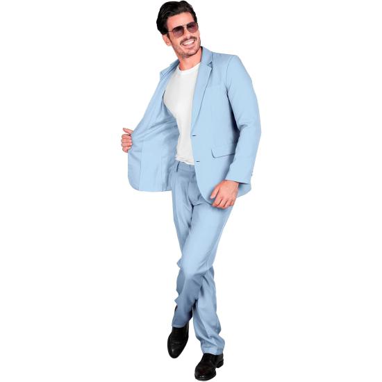 Traje de Color para Hombre, Chaqueta y pantalón, Showman, Disco Fever, Fiesta temática Casino