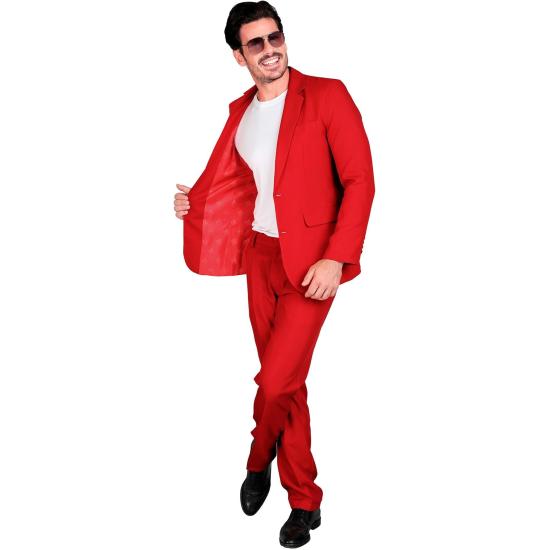 Traje de Color para Hombre, Chaqueta y pantalón, Showman, Disco Fever, Fiesta temática Casino