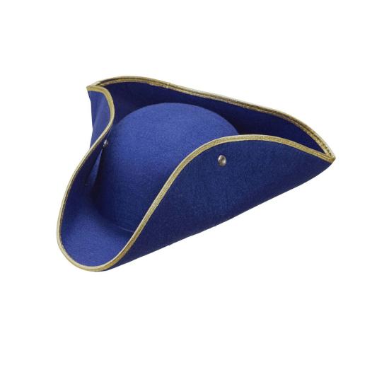 Tricornio Azul de Época