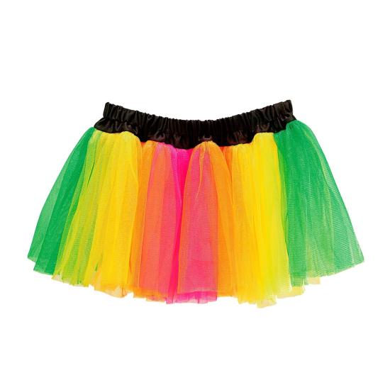 Tutú Multicolor Fluorescente Adultas