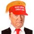 Visera con Pelo de Peluche "Make America Great Again  Donald Trump